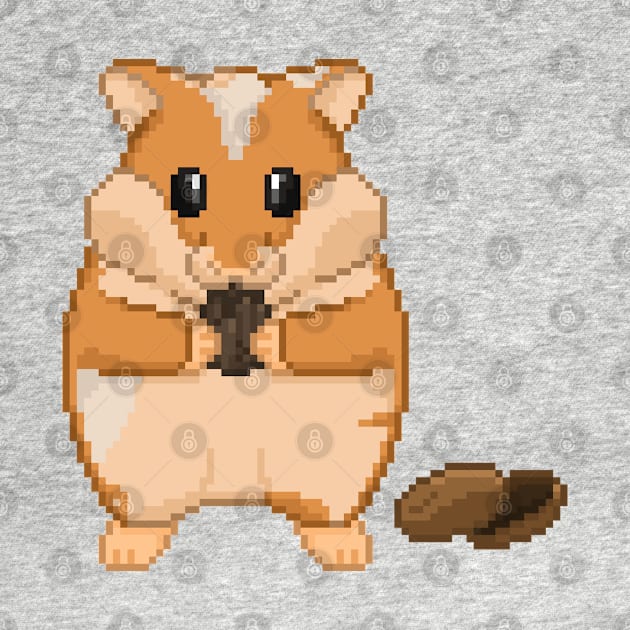 Pixel Art Hungry Hamster by PixelCarvel